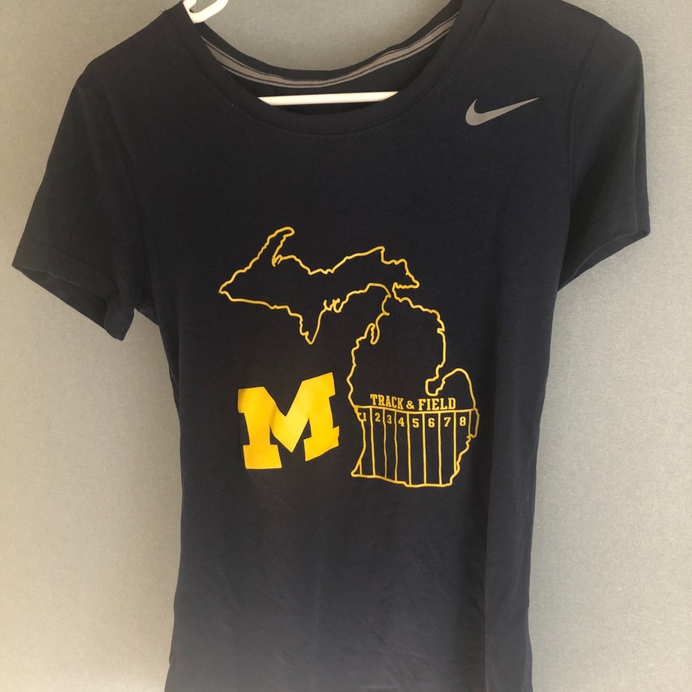 University of Michigan Nike Team Track T-shirt